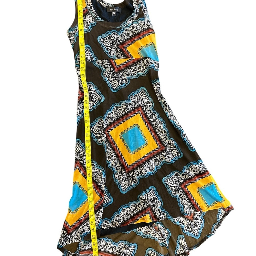 Karen Kane Black and Multicolor Patterned Mini Dress - Picture 3 of 6